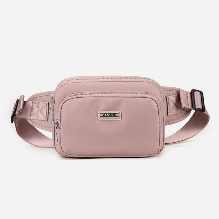 Minimalistische Hüfttasche mit drei Fächern für Damen, tragbare Umhängetasche