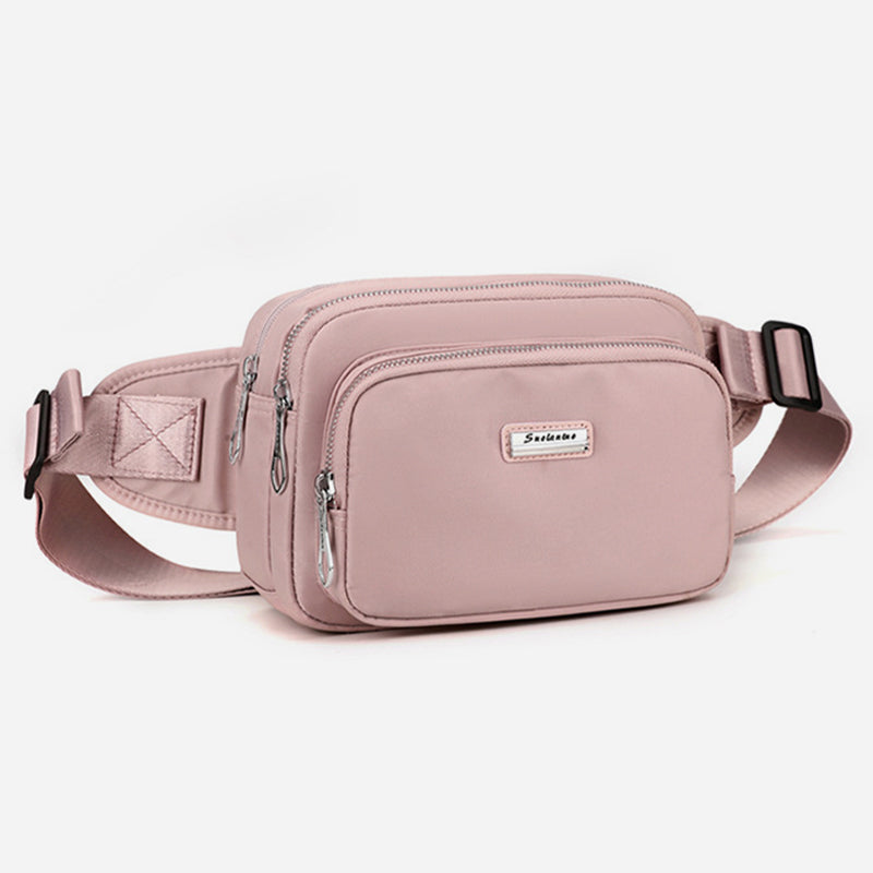 Minimalistische Hüfttasche mit drei Fächern für Damen, tragbare Umhängetasche
