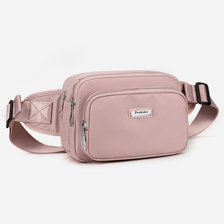 Minimalistische Hüfttasche mit drei Fächern für Damen, tragbare Umhängetasche