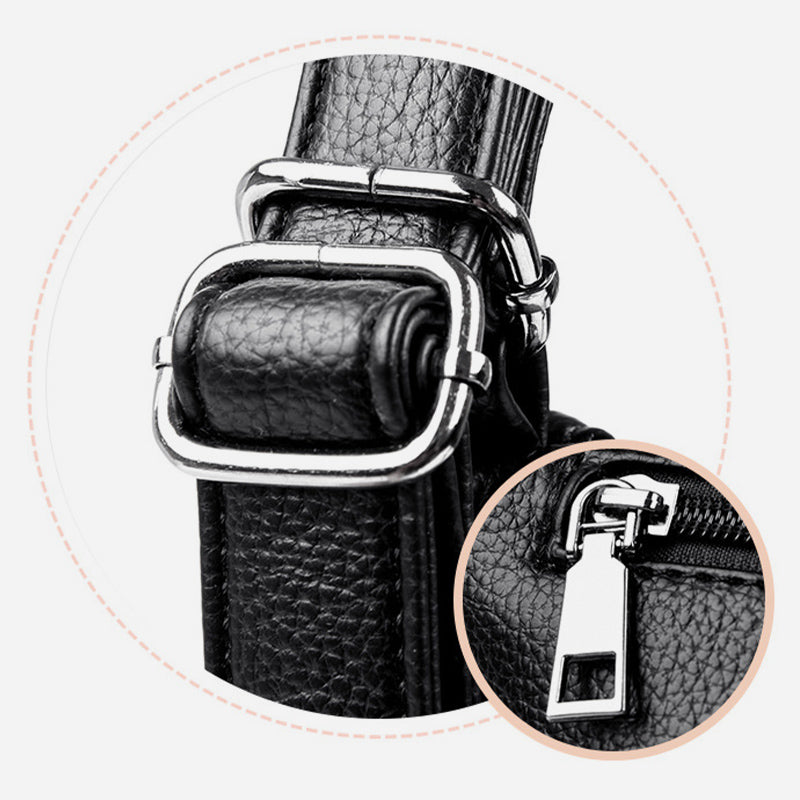 Multifunktionaler großer Business-Lederrucksack für Damen, umwandelbar