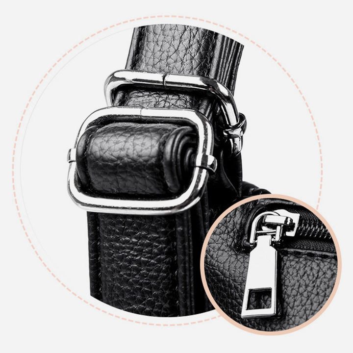 Multifunktionaler großer Business-Lederrucksack für Damen, umwandelbar