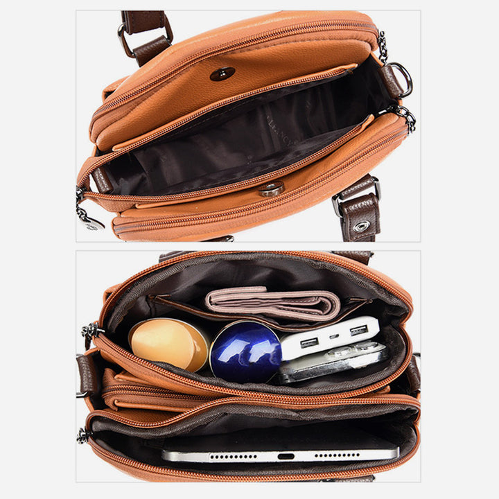 Dreifach-Pendler-Handtasche für Damen, minimalistische Umhängetasche