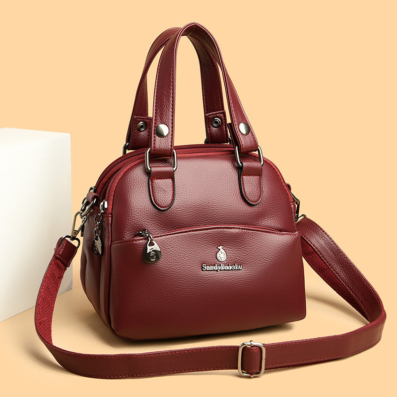 Dreifach-Pendler-Handtasche für Damen, minimalistische Umhängetasche