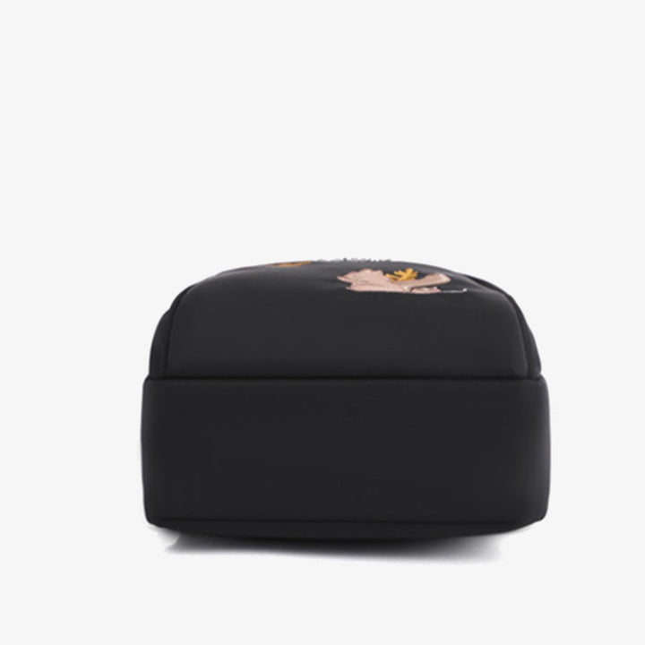 Brusttasche mit Cartoon-Eichhörnchen-Stickerei für Damen, Oxford-Umhängetasche