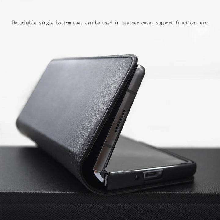 Samsung Z Fold 2/3/4/5/6 Geteilte Clamshell-Telefonhülle aus Leder