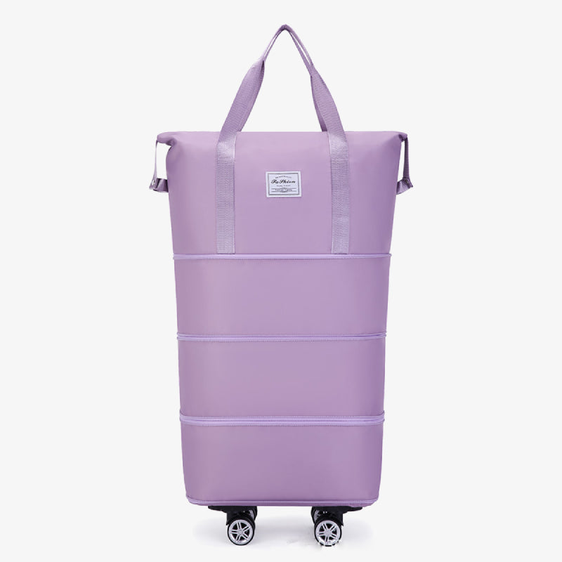 Erweiterbare Reisetasche mit abnehmbaren Rädern, große Einkaufstasche, Handtasche, Geldbörse