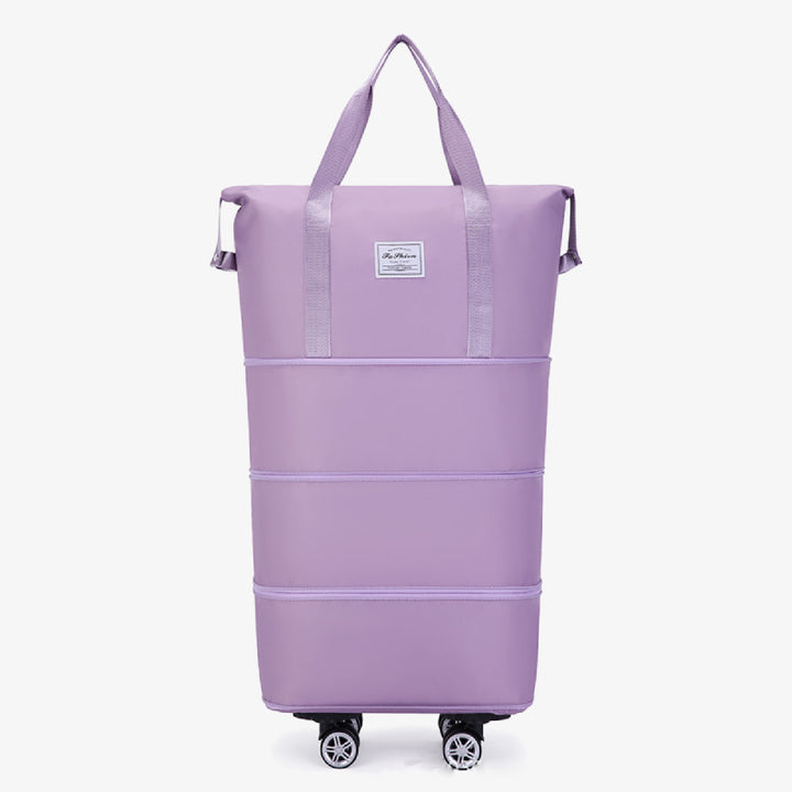 Erweiterbare Reisetasche mit abnehmbaren Rädern, große Einkaufstasche, Handtasche, Geldbörse