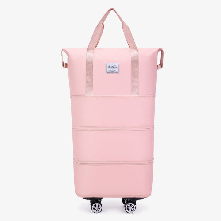 Erweiterbare Reisetasche mit abnehmbaren Rädern, große Einkaufstasche, Handtasche, Geldbörse