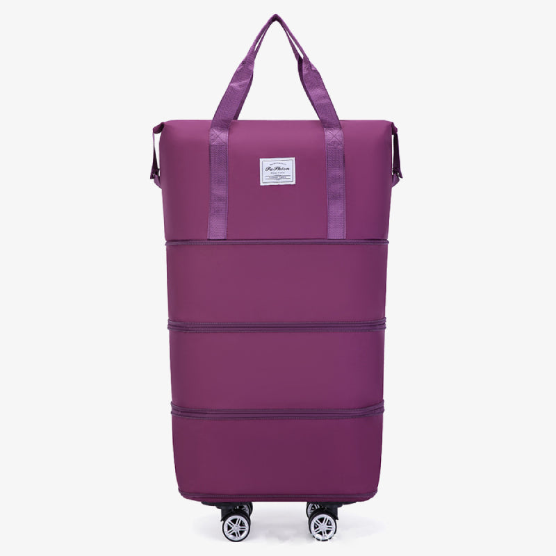 Erweiterbare Reisetasche mit abnehmbaren Rädern, große Einkaufstasche, Handtasche, Geldbörse