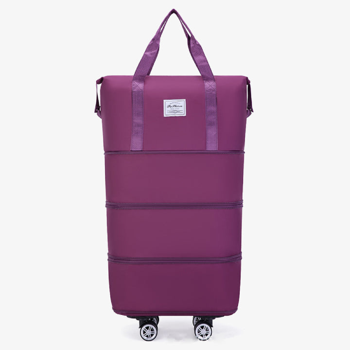 Erweiterbare Reisetasche mit abnehmbaren Rädern, große Einkaufstasche, Handtasche, Geldbörse