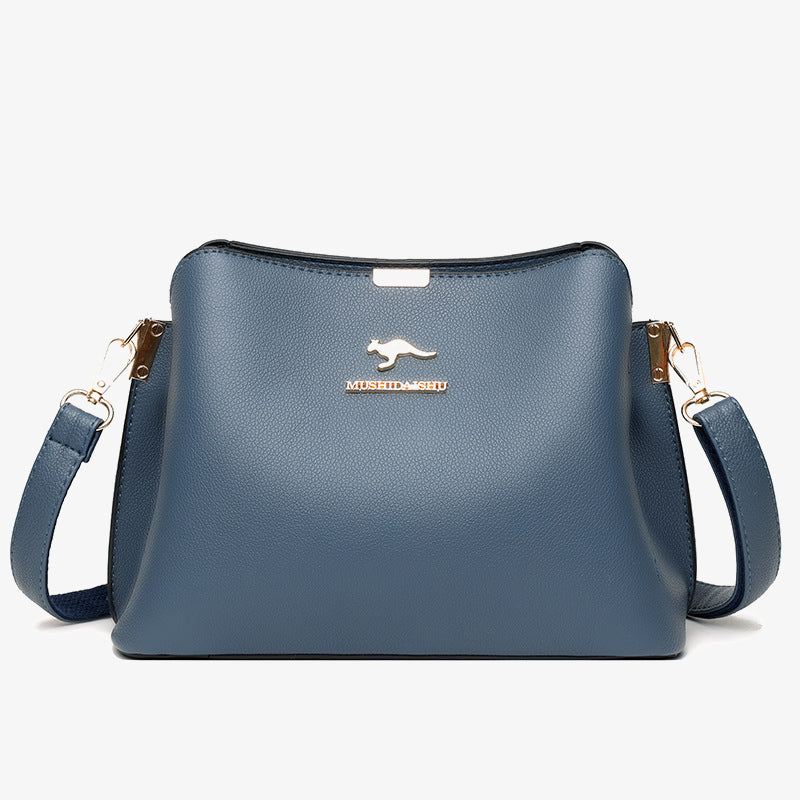 Kleine Umhängetasche aus Leder, Handtaschen, Geldbörsen, dreifache Crossover-Schultertasche