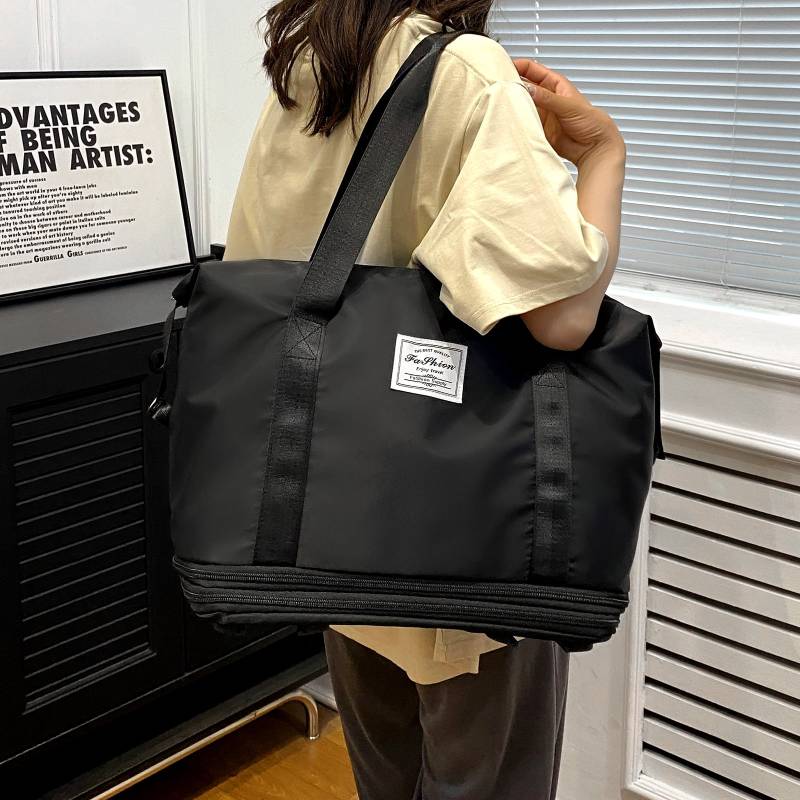 Erweiterbare Reisetasche mit abnehmbaren Rädern, große Einkaufstasche, Handtasche, Geldbörse