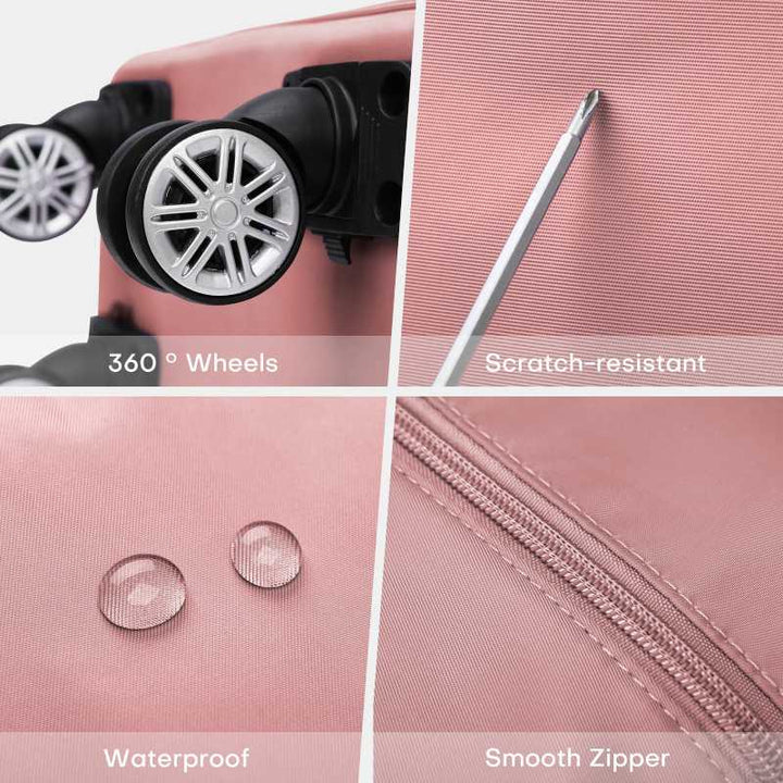 Erweiterbare Reisetasche mit abnehmbaren Rädern, große Einkaufstasche, Handtasche, Geldbörse