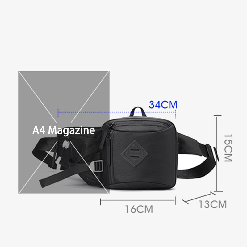 Multifunktionale Hüfttasche, Schultertasche für Damen und Herren, leichte Nylon-Geldbörsen