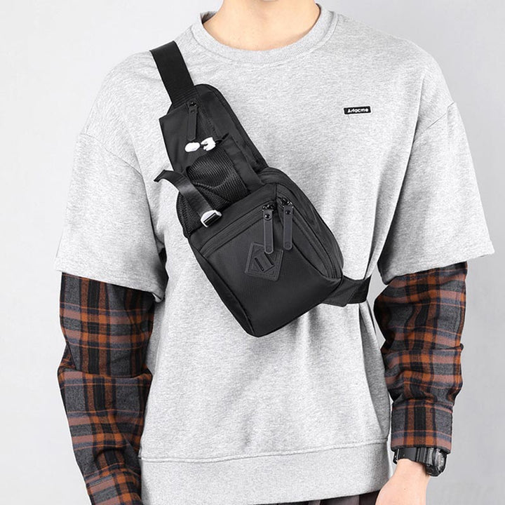 Multifunktionale Hüfttasche, Schultertasche für Damen und Herren, leichte Nylon-Geldbörsen