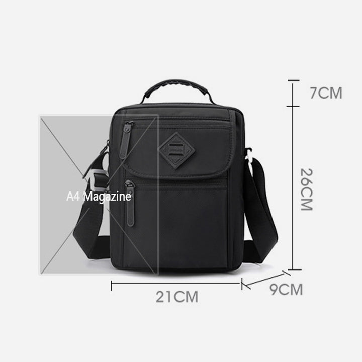 Tragbare Umhängetasche aus Nylon für Herren, minimalistische Schultertasche