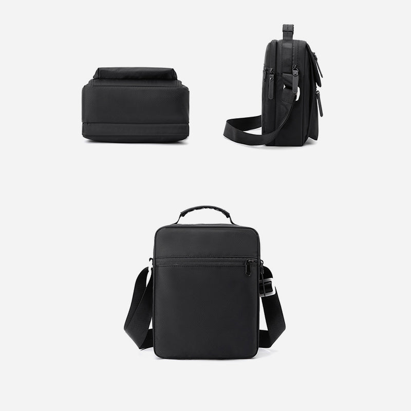 Tragbare Umhängetasche aus Nylon für Herren, minimalistische Schultertasche