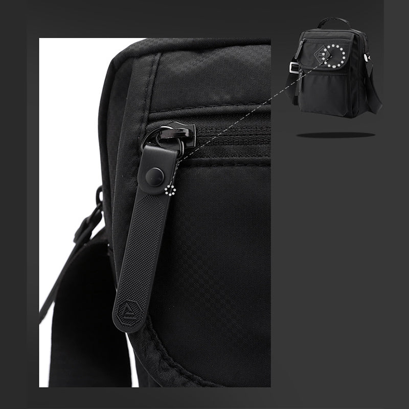 Tragbare Umhängetasche aus Nylon für Herren, minimalistische Schultertasche