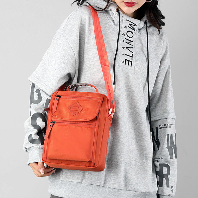Tragbare Umhängetasche aus Nylon für Herren, minimalistische Schultertasche