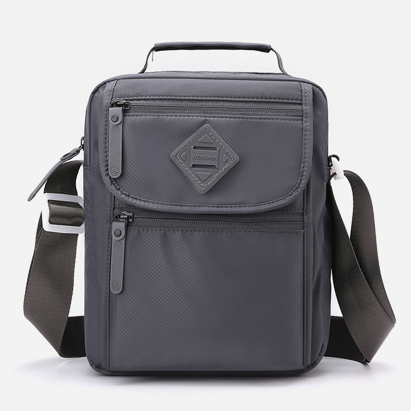 Tragbare Umhängetasche aus Nylon für Herren, minimalistische Schultertasche