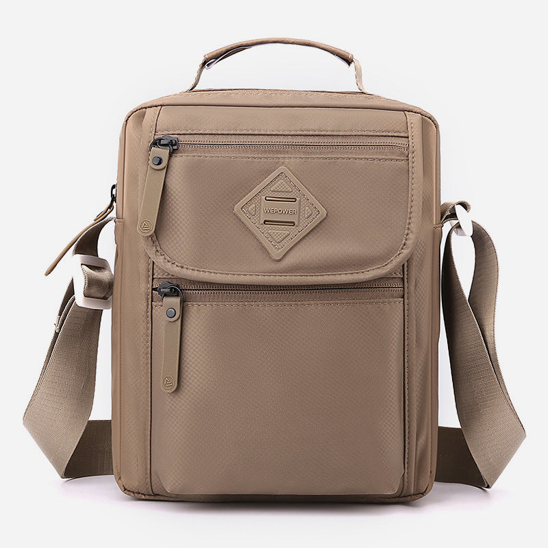 Tragbare Umhängetasche aus Nylon für Herren, minimalistische Schultertasche