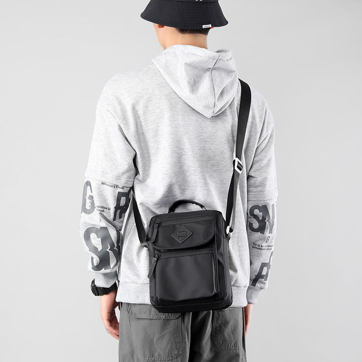 Tragbare Umhängetasche aus Nylon für Herren, minimalistische Schultertasche