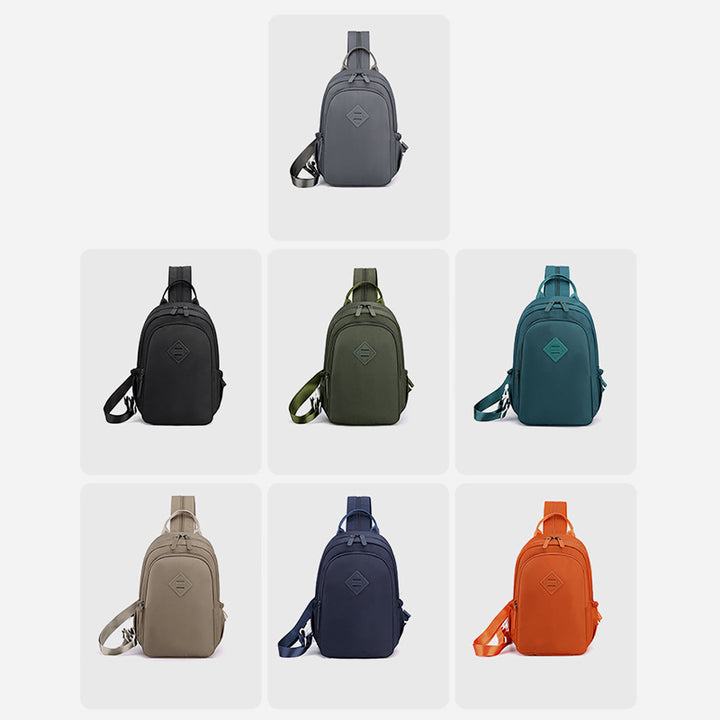 Multifunktionale Nylon Brusttasche für Frauen Männer Cabrio Rucksack