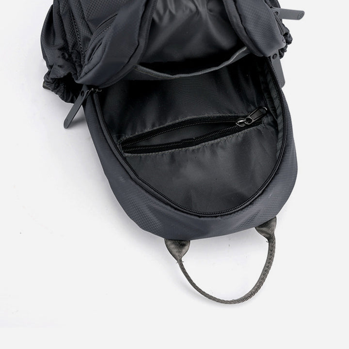 Multifunktionale Nylon Brusttasche für Frauen Männer Cabrio Rucksack