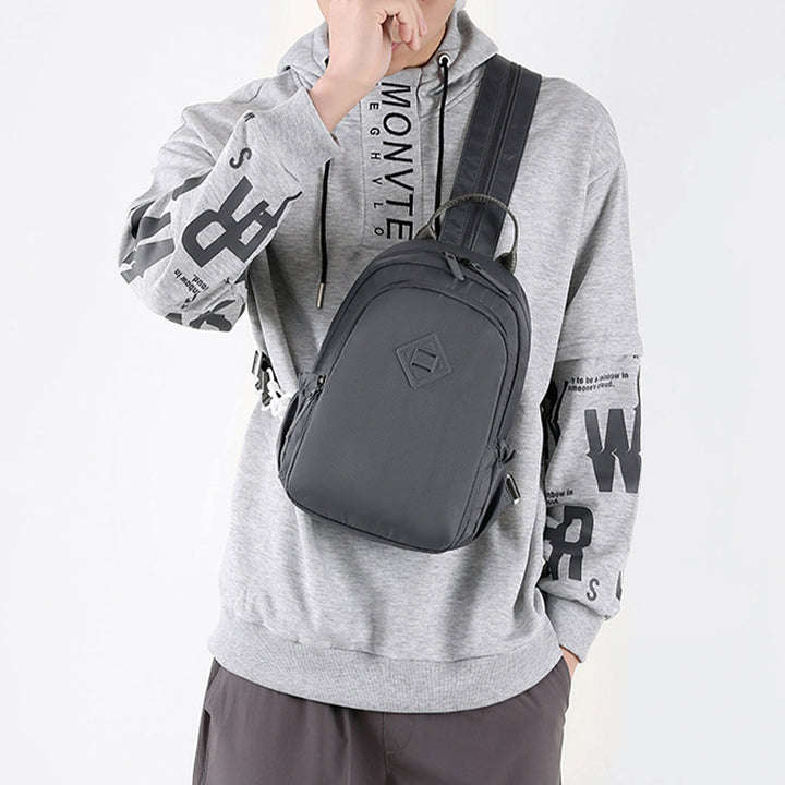 Multifunktionale Nylon Brusttasche für Frauen Männer Cabrio Rucksack