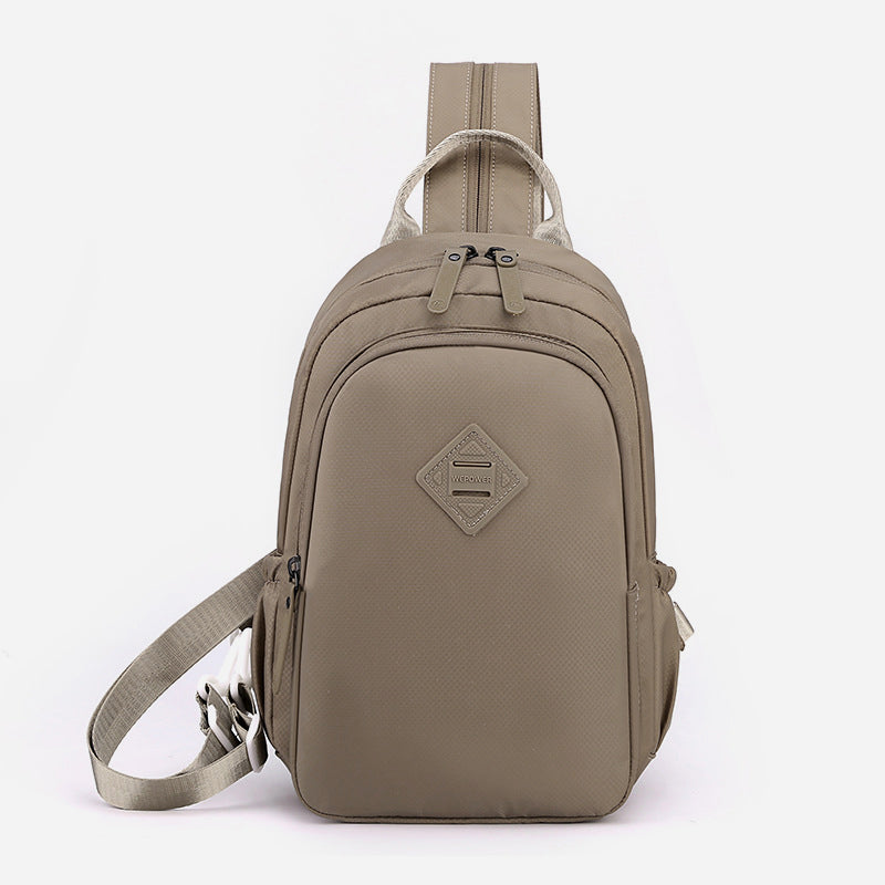 Multifunktionale Nylon Brusttasche für Frauen Männer Cabrio Rucksack
