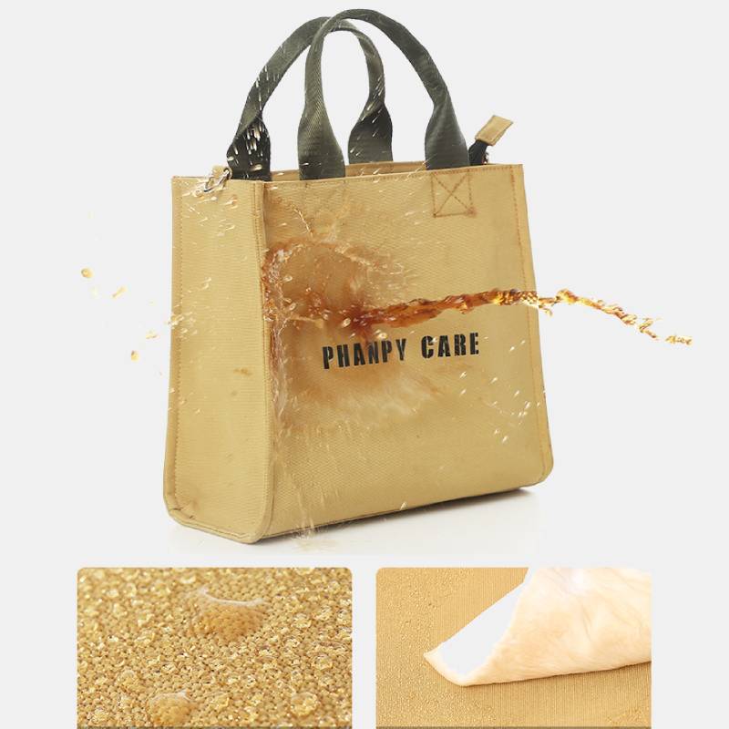 Funktionelle Handtasche, Tote Mommy Bag, Schultertasche mit mehreren Taschen und Umhängegurt