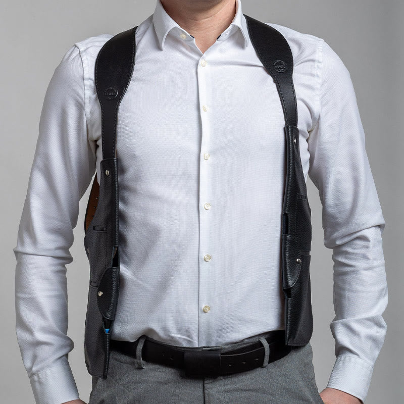 Leder Schulterholster für Frauen Männer Outdoor Sanfte taktische Weste