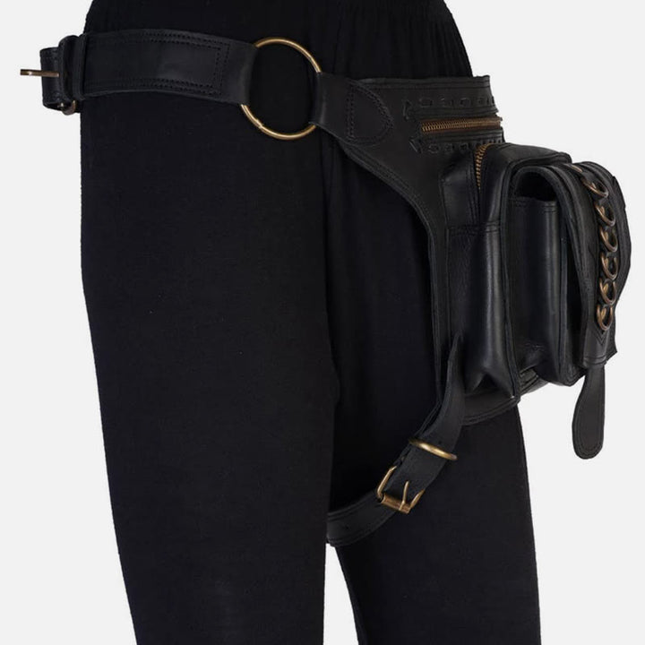 Verstellbare Beintasche für Damen, mittelalterliche Outdoor-Sport-Hüfttasche