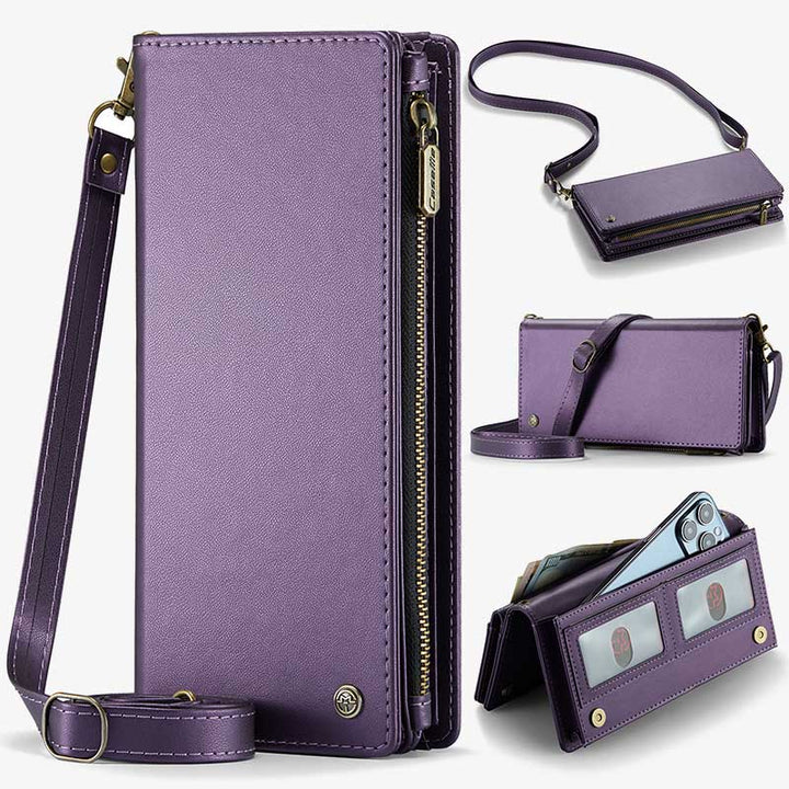 Crossbody Zipper Brieftasche Handy Geldbörse Telefon Tasche fit 6,7 zoll Telefon