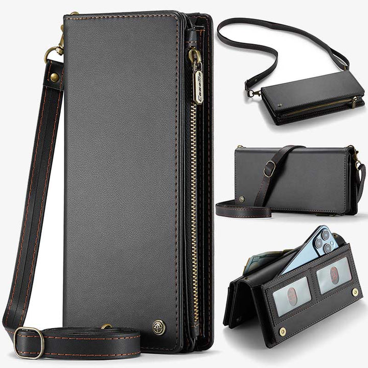 Crossbody Zipper Brieftasche Handy Geldbörse Telefon Tasche fit 6,7 zoll Telefon