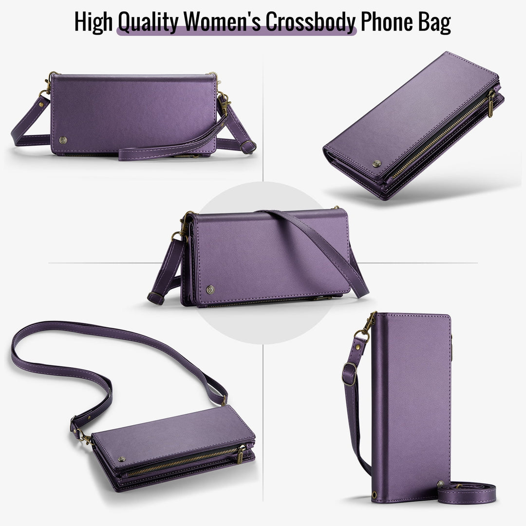 Crossbody Zipper Brieftasche Handy Geldbörse Telefon Tasche fit 6,7 zoll Telefon