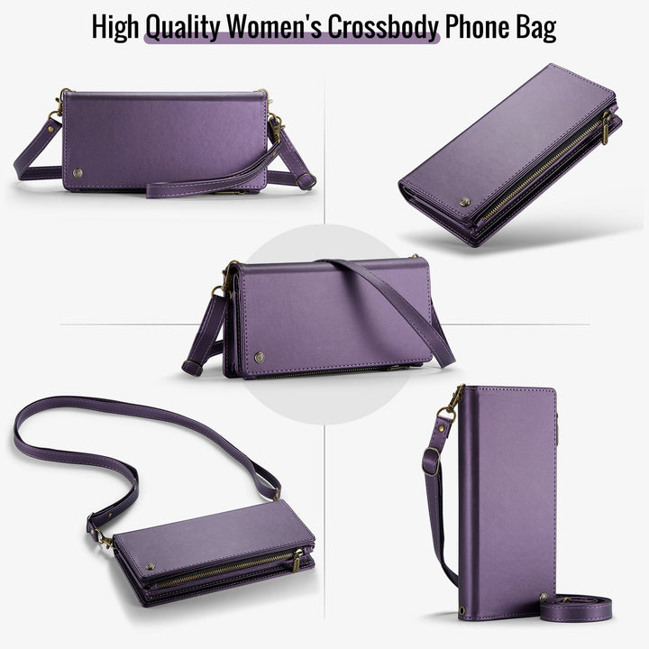 Crossbody Zipper Brieftasche Handy Geldbörse Telefon Tasche fit 6,7 zoll Telefon