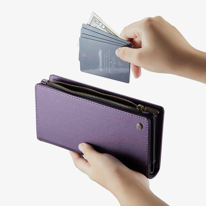Crossbody Zipper Brieftasche Handy Geldbörse Telefon Tasche fit 6,7 zoll Telefon