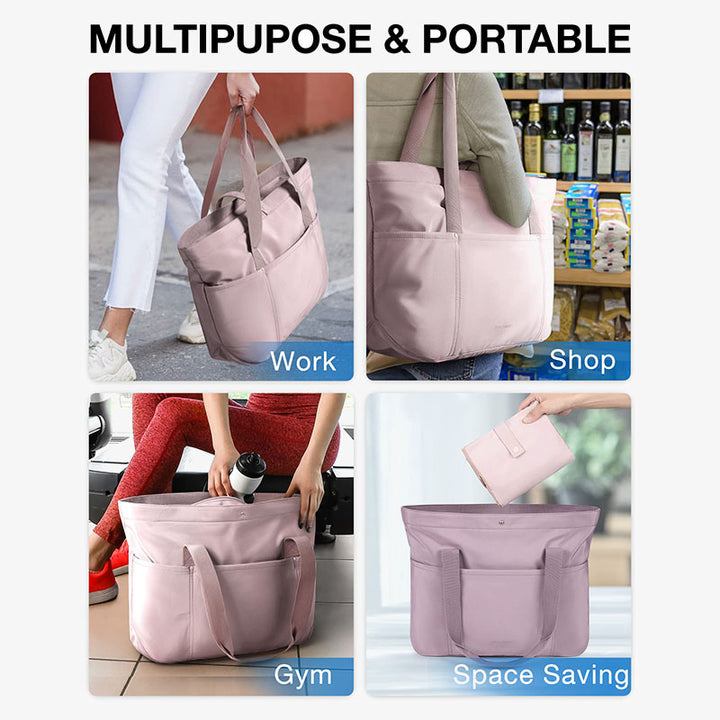 Damen Sporttasche Faltbare Minimalistische Oxford Tote Für Arbeit Reisen