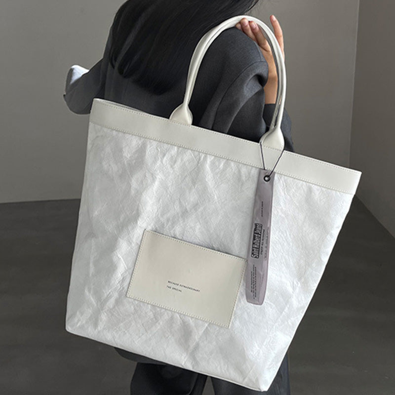 Große Tyvek-Tragetasche, Handtasche, lässige Handtasche für Arbeit, Reisen, Einkaufen