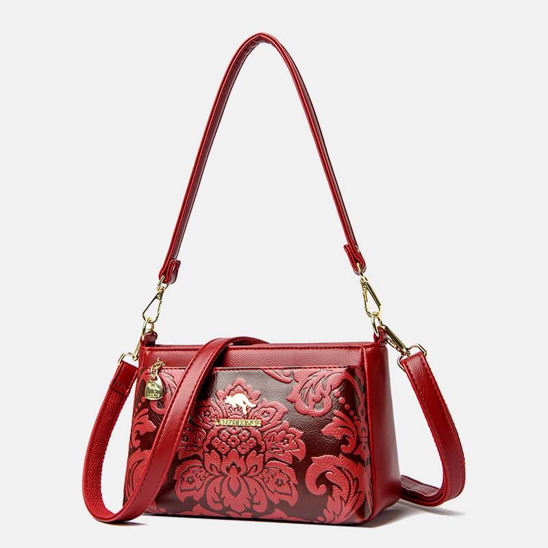 Vintage Frauen Floral Handtasche Crossbody Geldbörsen Damen Casual Schulter Taschen