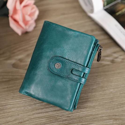 Diebstahlsicheres Apple Wallet Echtleder RFID-blockierendes Airtag-Wallet