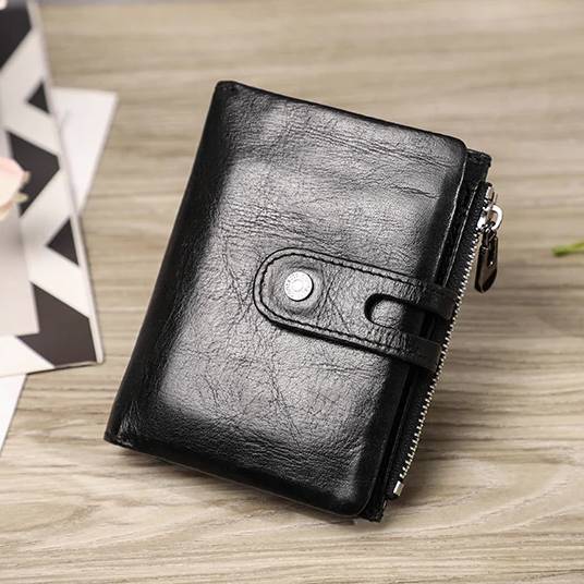 Diebstahlsicheres Apple Wallet Echtleder RFID-blockierendes Airtag-Wallet