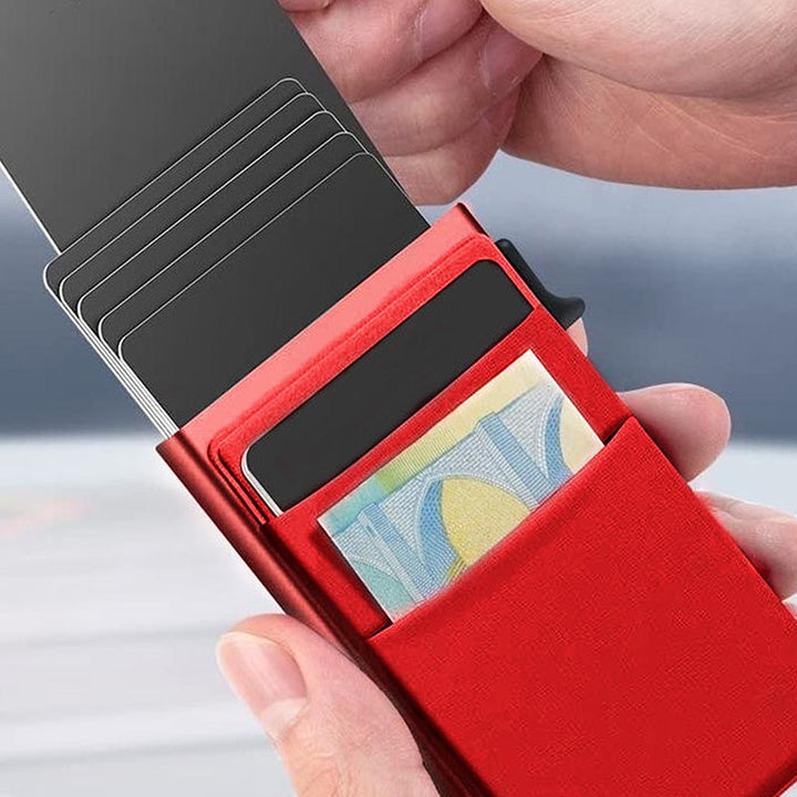 Ultradünner Kartenhalter für Damen und Herren, RFID-blockierende Schutzhülle
