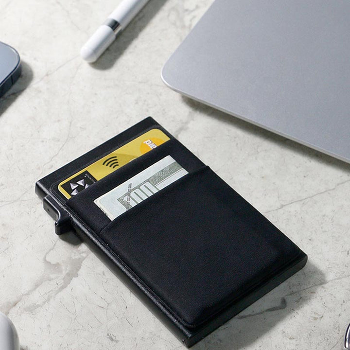 Ultradünner Kartenhalter für Damen und Herren, RFID-blockierende Schutzhülle