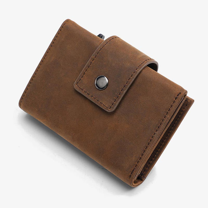 Apple Wallet mit Airtag-Steckplatz, Pop-Up-Kartenetui aus Metall