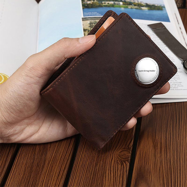 Multifunktionale Apple Wallet RFID-blockierende Geldbörse mit Airtag-Steckplatz