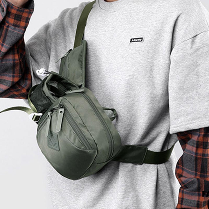 Multifunktionale Hüfttasche, Schultertasche für Damen und Herren, leichte Nylon-Geldbörsen