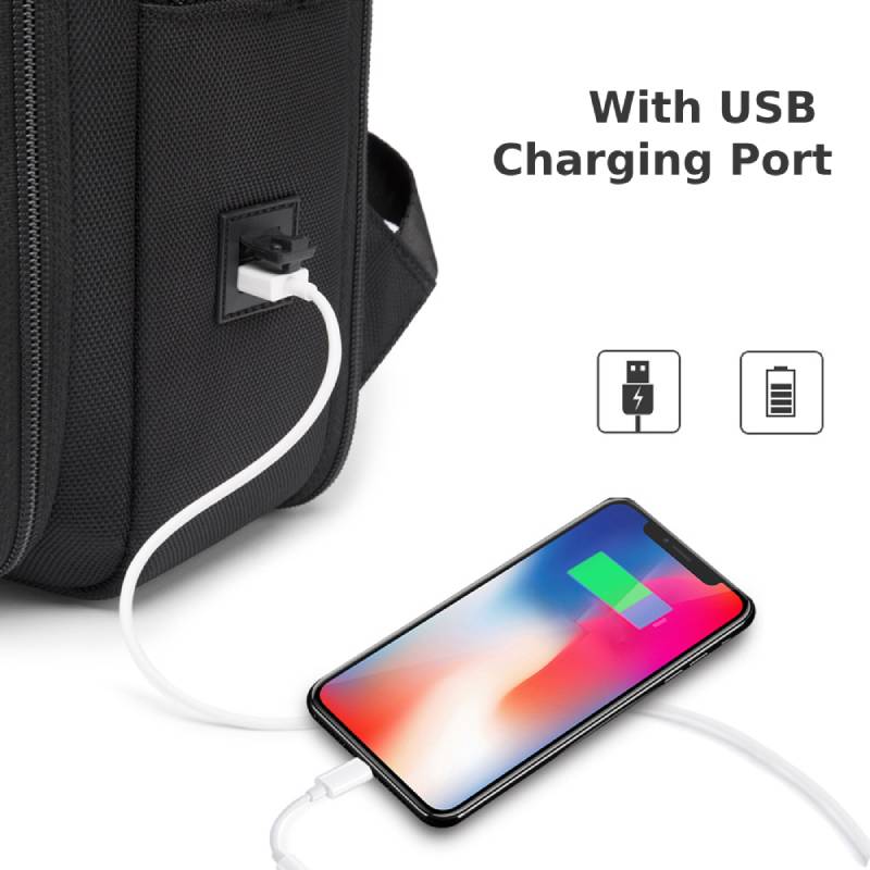 Business-Reise-Rucksack mit großem Fassungsvermögen für Männer, passend für 15,6-Zoll-Laptops