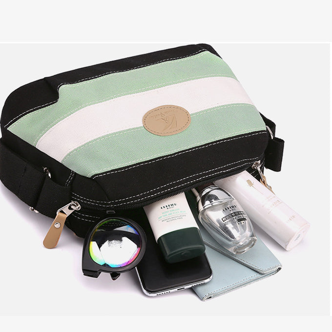 Umhängetasche aus Canvas für Damen, leicht, kleine Schultertasche